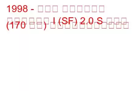 1998 - スバル フォレスター
フォレスター I (SF) 2.0 S ターボ (170 馬力) の燃料消費量と技術仕様